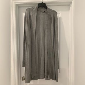 Cyprus Solid Gray Long Sleeve Cardigan Sweater